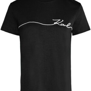 Karl Lagerfeld Signature organic-cotton T-shirt