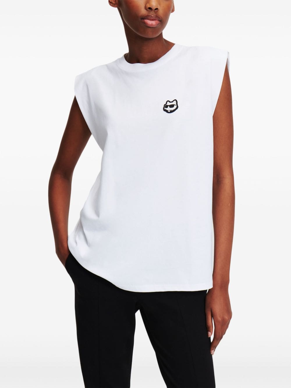 Karl Lagerfeld Ikonik appliqué-detail tank top - Image 3