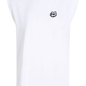 Karl Lagerfeld Ikonik appliqué-detail tank top