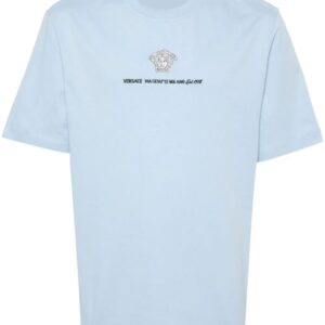 Versace  Medusa Head-embroidered cotton T-shirt
