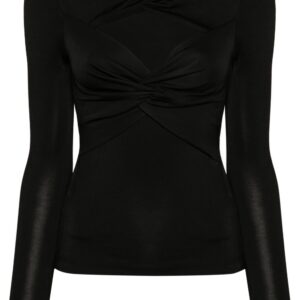 Karl Lagerfeld twisted cut-out top