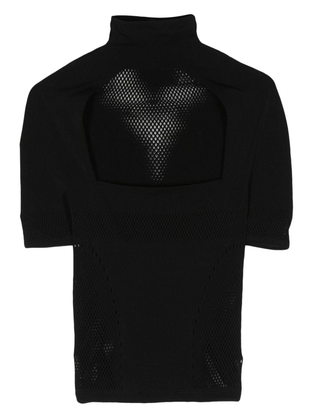 Off-White logo-print open-knit top - Image 2