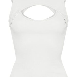 Off-White layered cut-out tank top