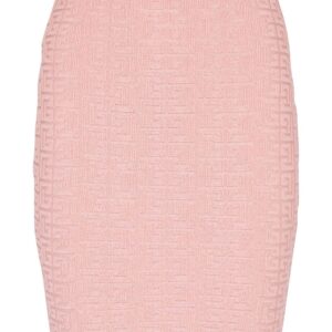 Balmain  PB-intarsia knitted mini skirt