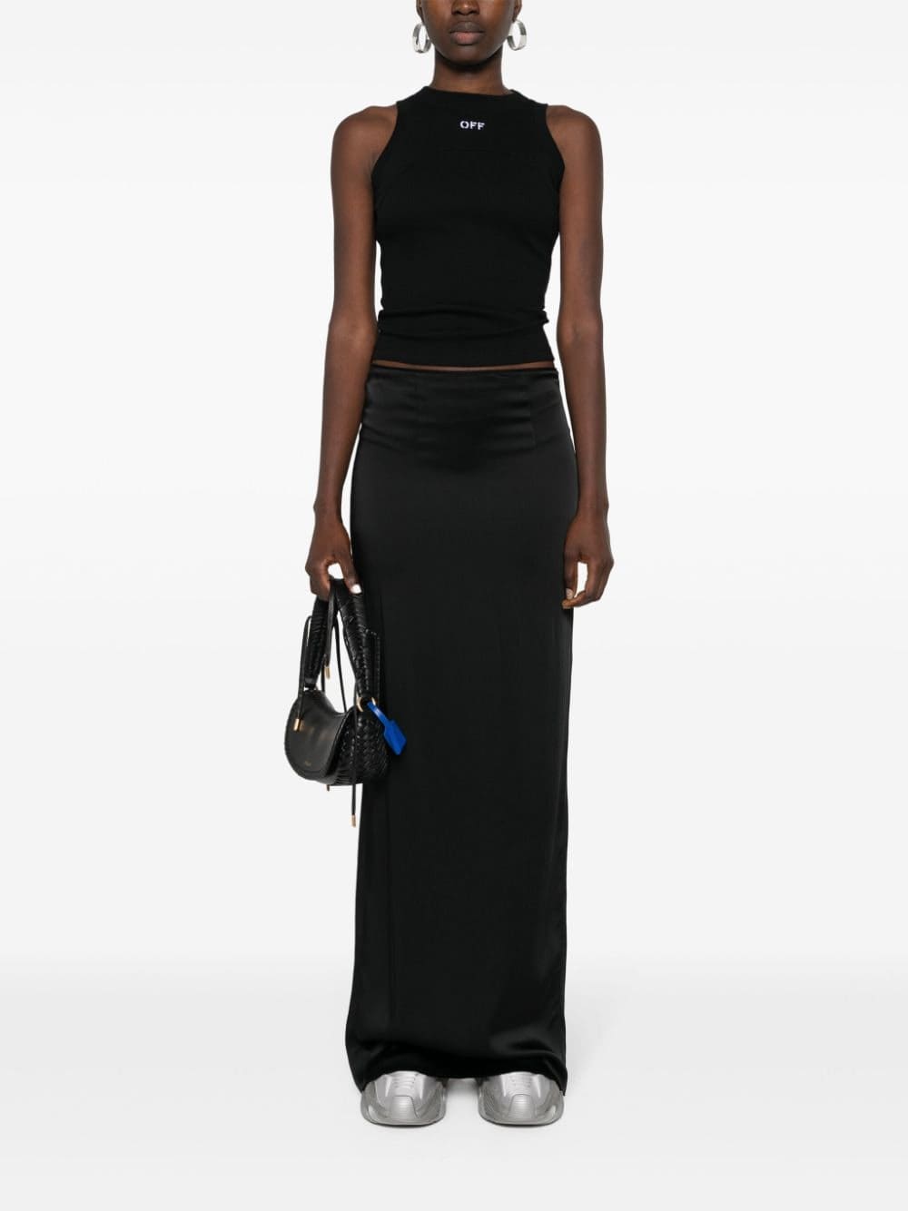 Off-White logo-embroidered ribbed tank top - Image 2