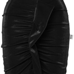 MOSCHINO JEANS  asymmetric ruched miniskirt