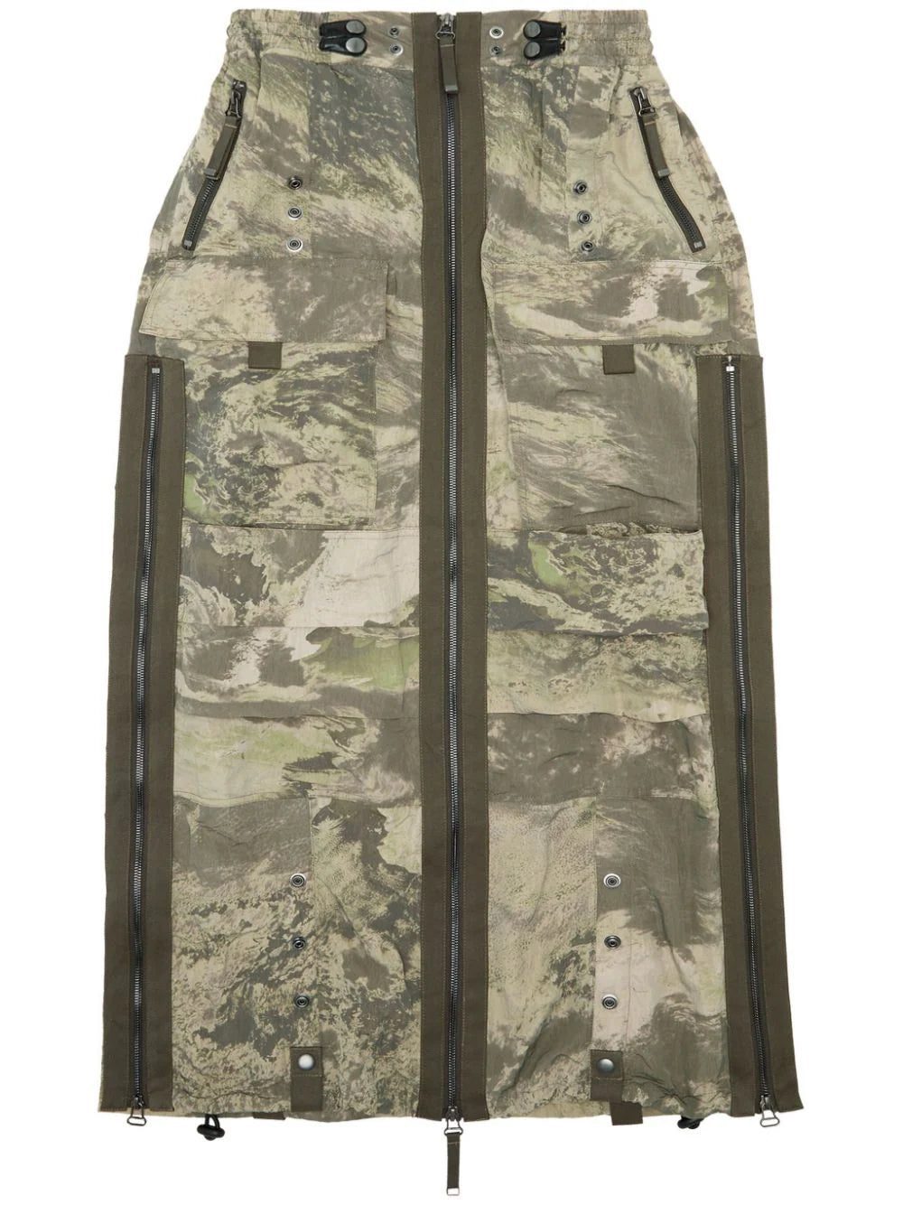 Diesel O-Crep-N1 maxi skirt