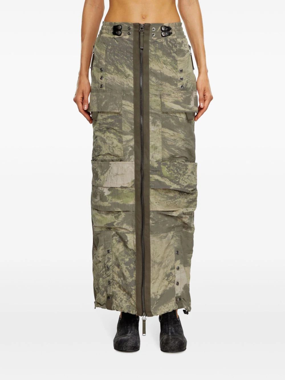 Diesel O-Crep-N1 maxi skirt - Image 3