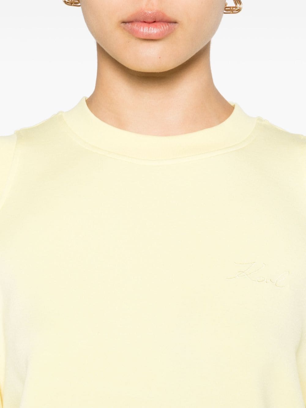 Karl Lagerfeld cold-shoulder sweatshirt - Image 5