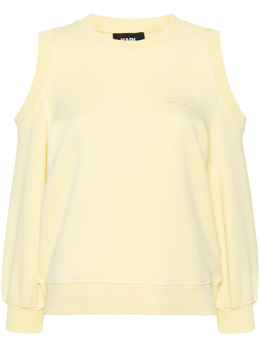 Karl Lagerfeld cold-shoulder sweatshirt