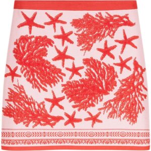 Versace Barocco Sea knitted miniskirt