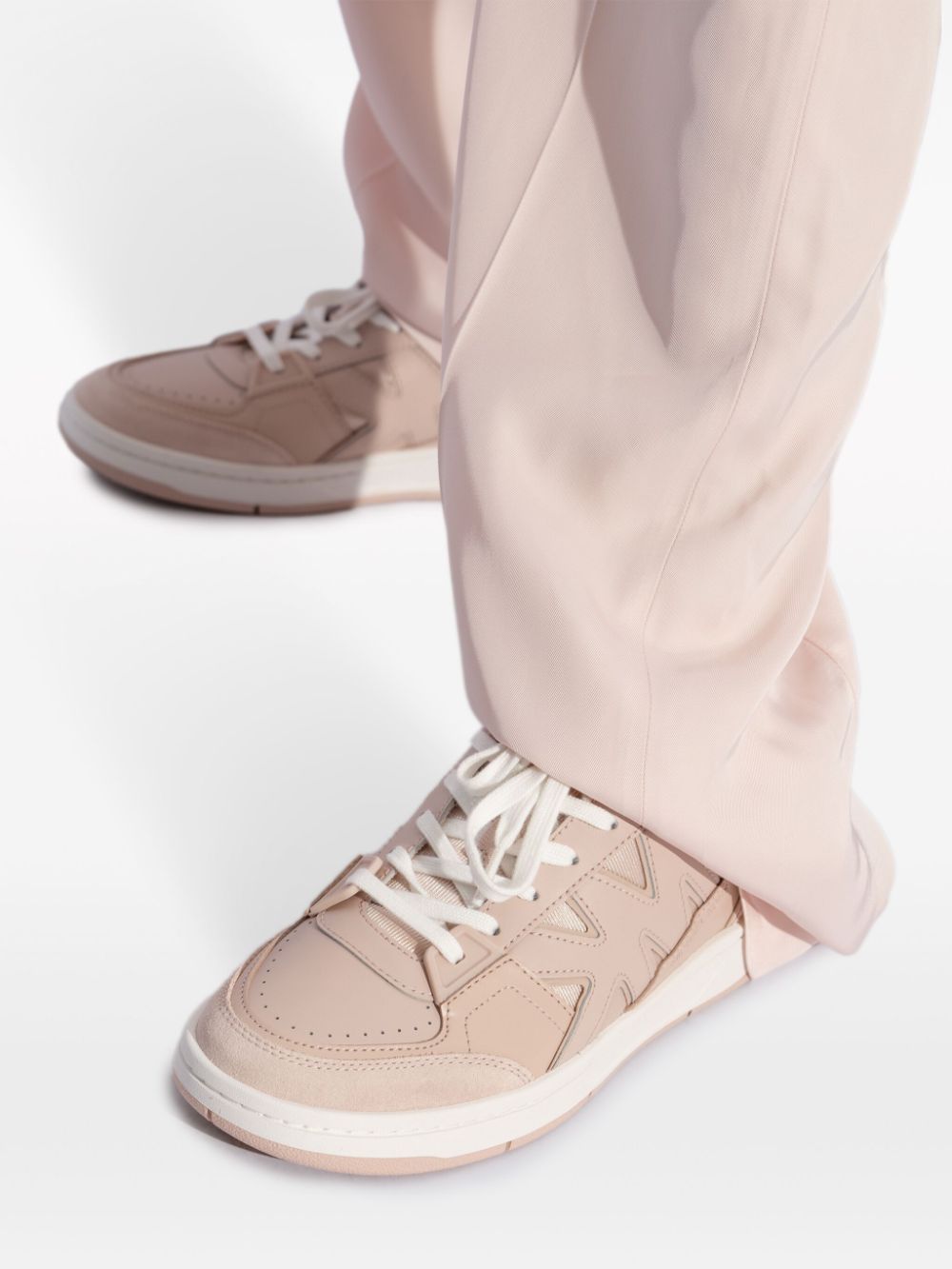 Michael Michael Kors logo-patch calf leather sneakers - Image 5