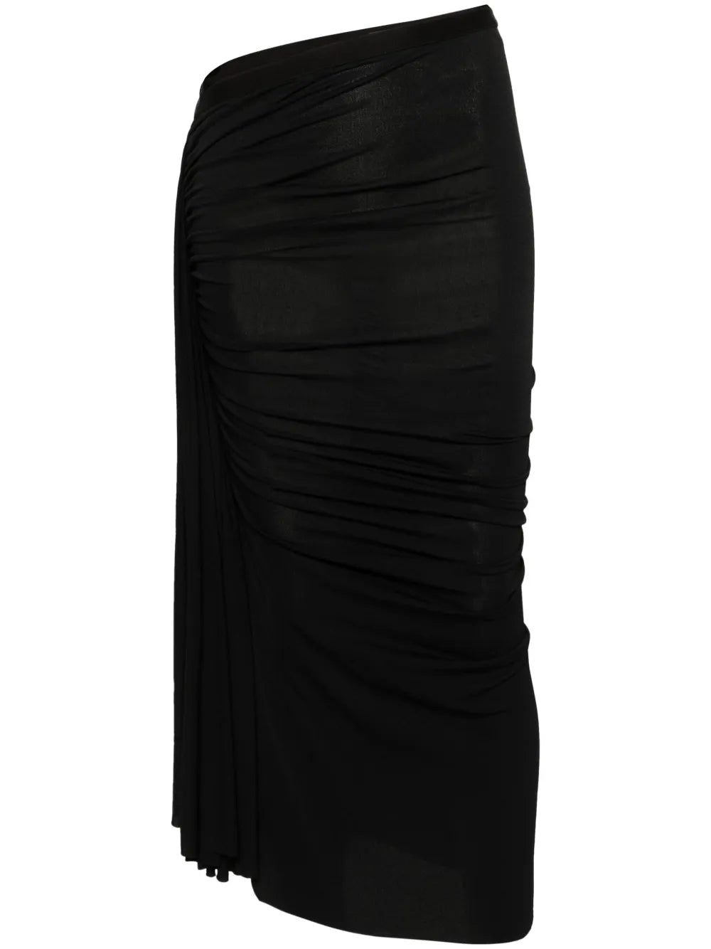 Rick Owens Lilies Fog asymmetric draped skirt