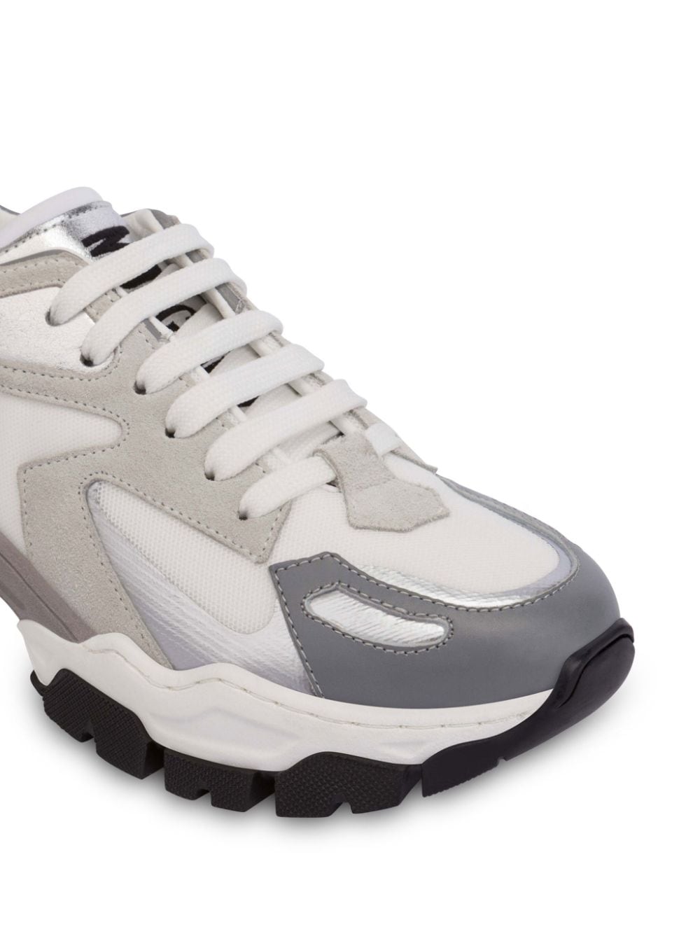 Moschino panelled lace-up sneakers - Image 3