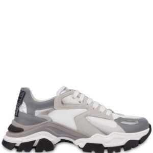 Moschino panelled lace-up sneakers