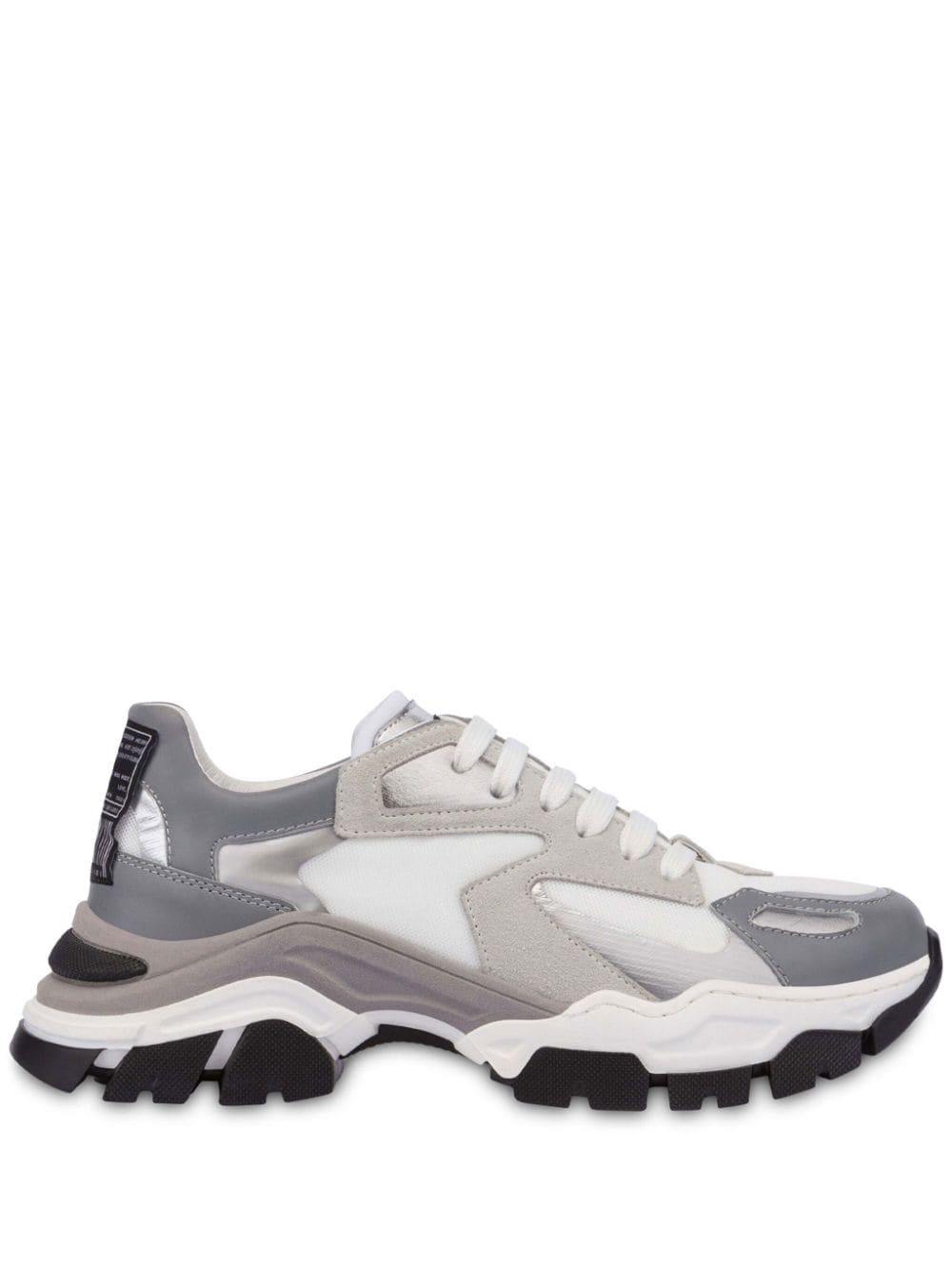 Moschino panelled lace-up sneakers