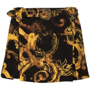 Versace Jeans Couture  Watercolor Couture-print mini skirt