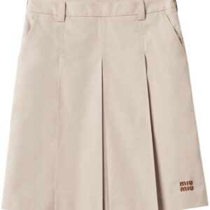 Miu Miu pleated gabardine skirt