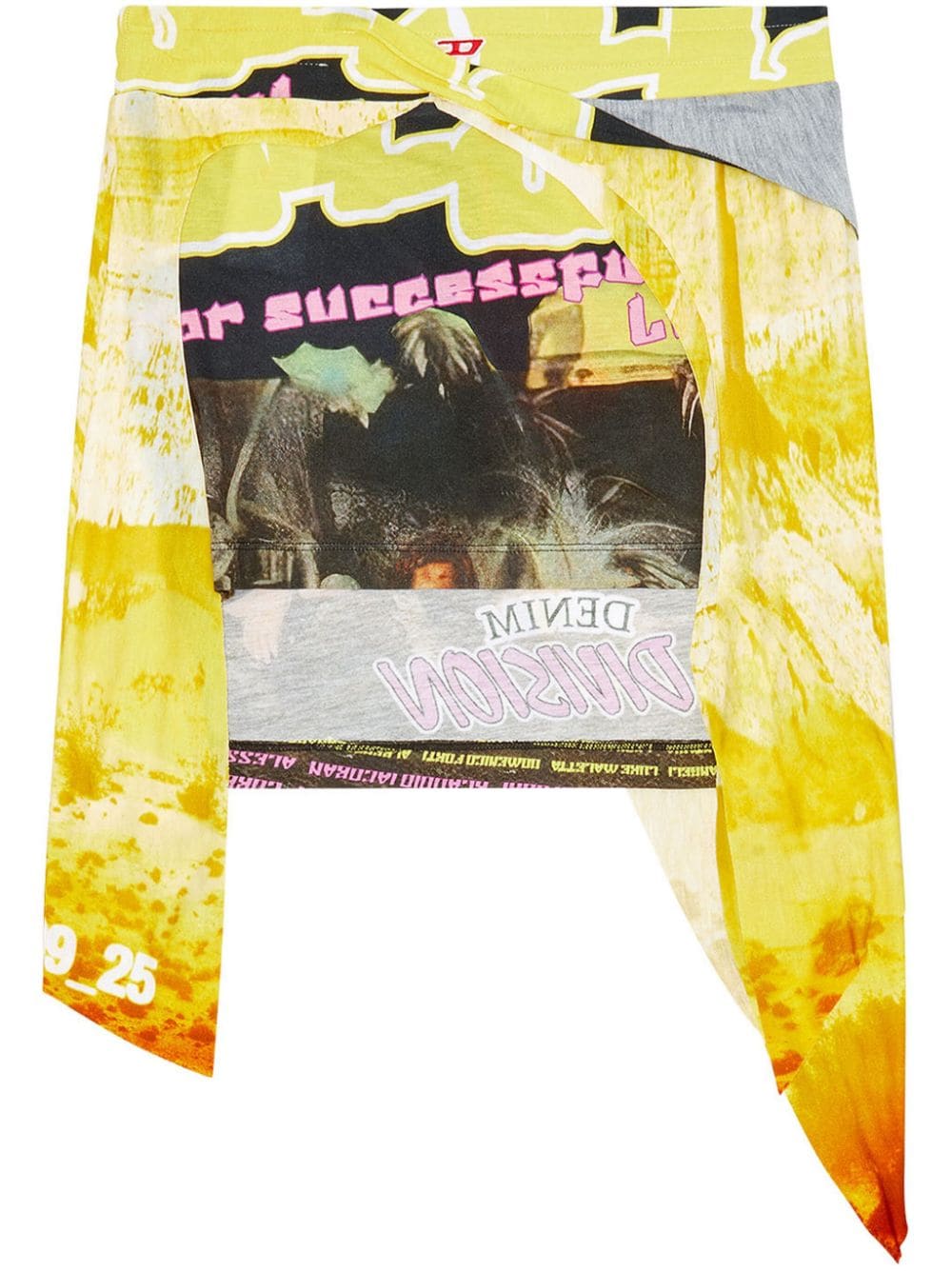 Diesel O-Malor-P1 graphic-print mini skirt