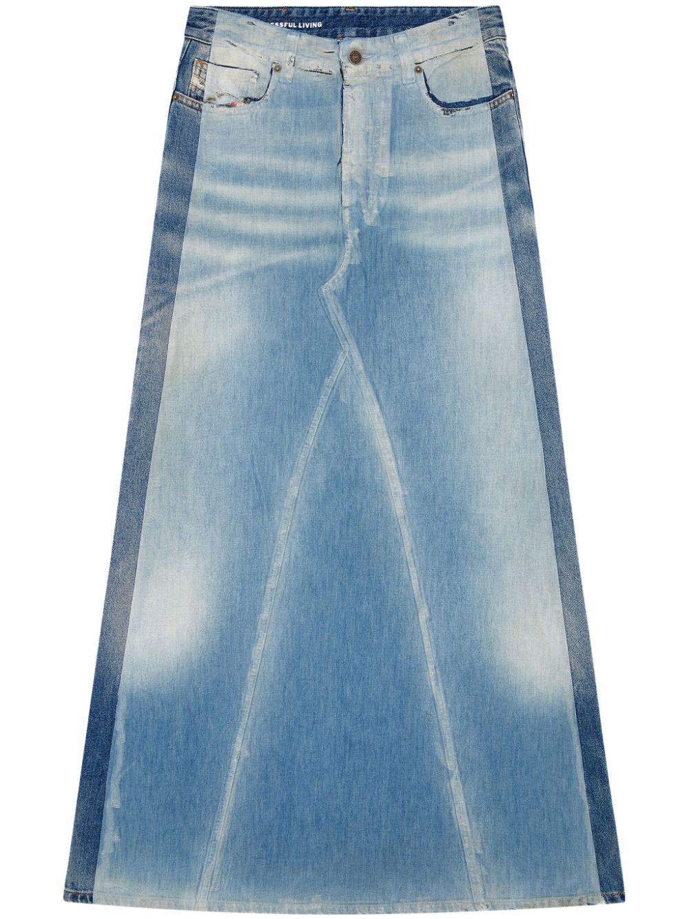 Diesel De-Pago-S4 denim maxi skirt