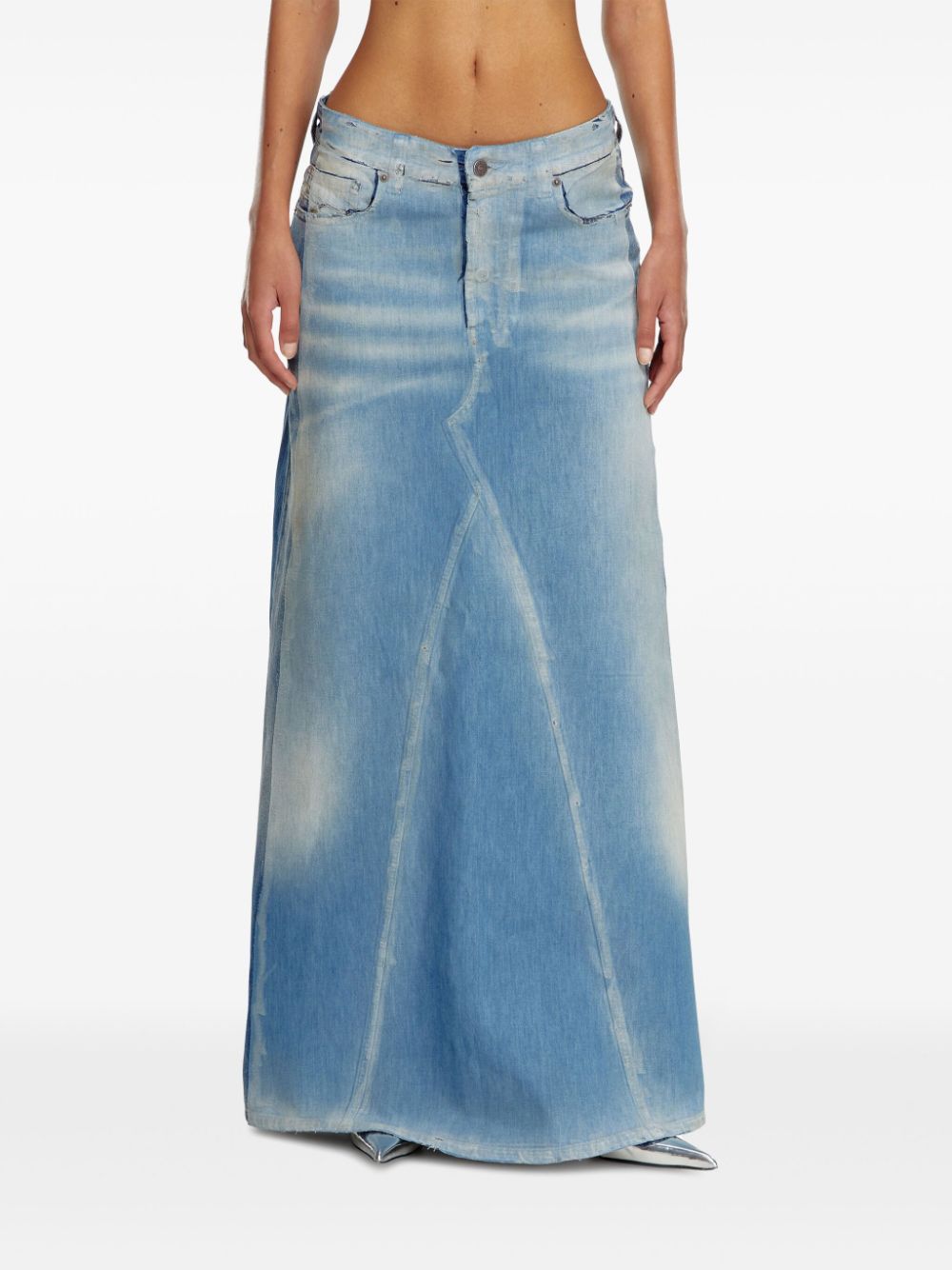 Diesel De-Pago-S4 denim maxi skirt - Image 3