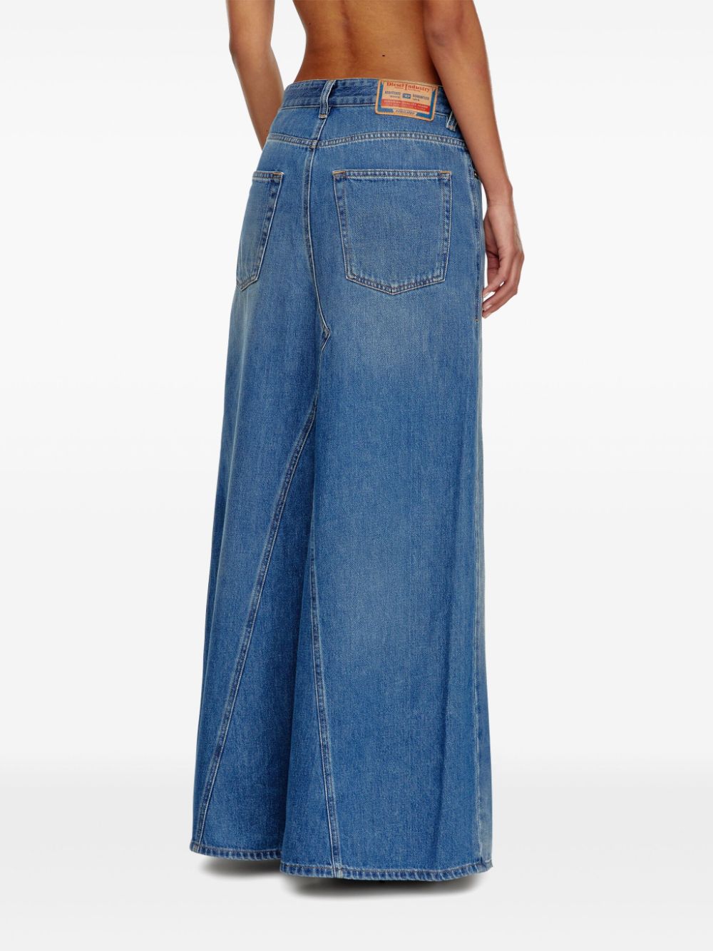 Diesel De-Pago-S4 denim maxi skirt - Image 4