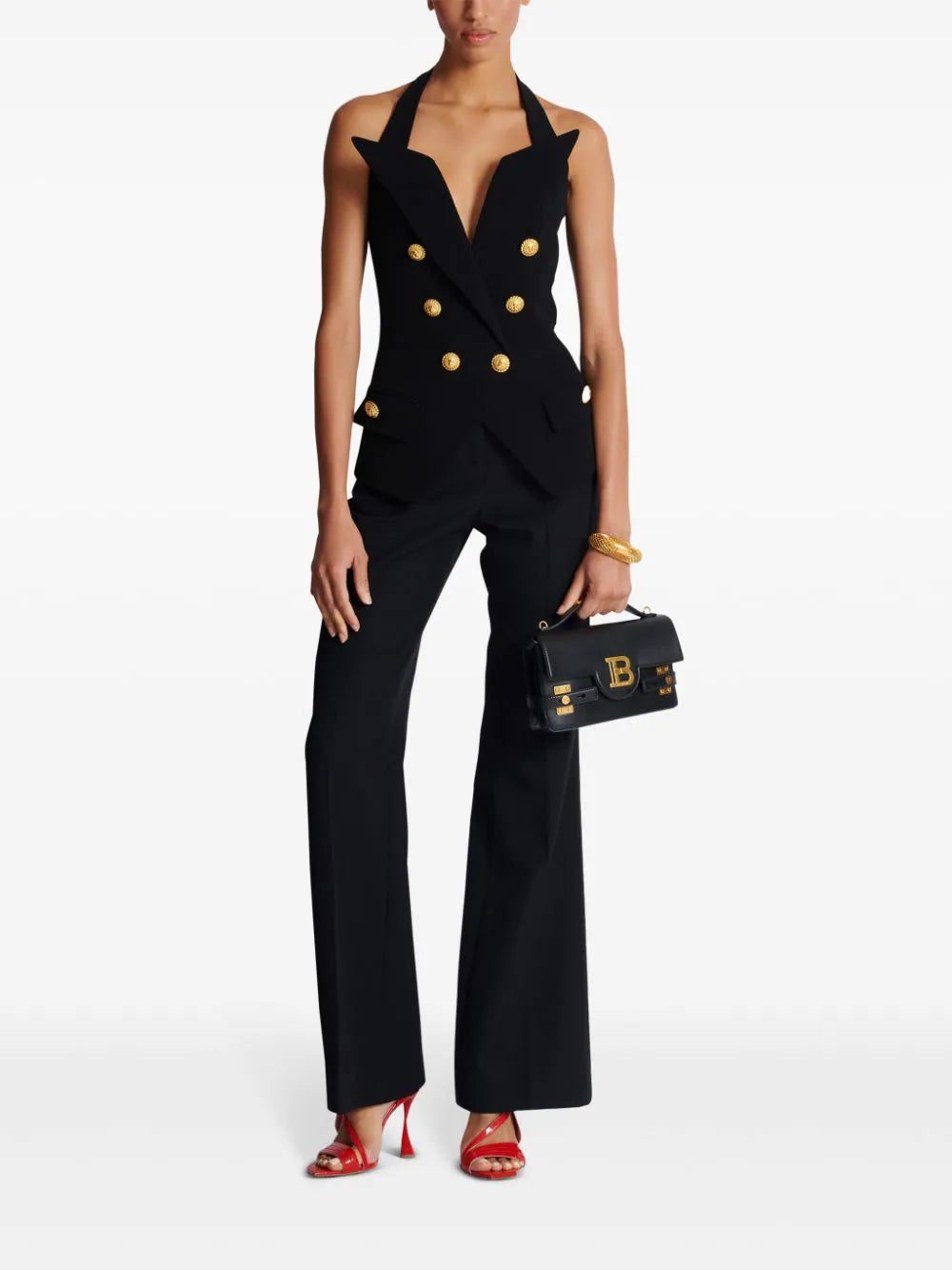 Balmain tailored double-breasted halterneck top - Image 2