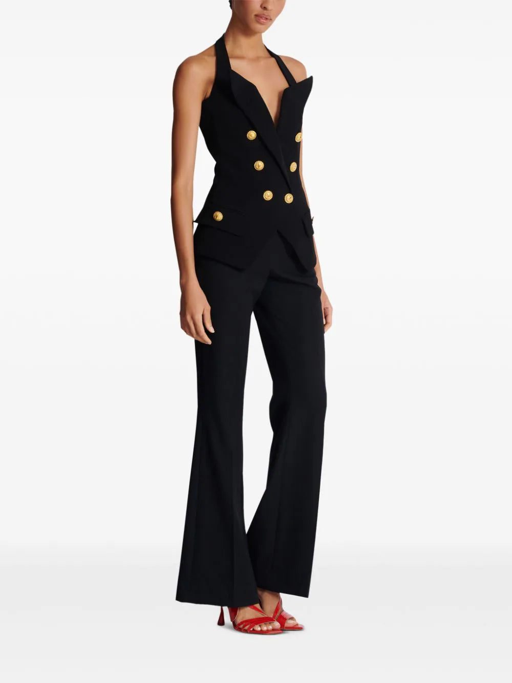 Balmain tailored double-breasted halterneck top - Image 3