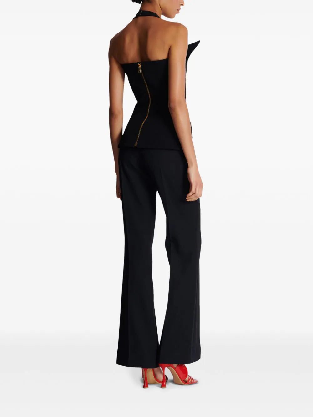 Balmain tailored double-breasted halterneck top - Image 4