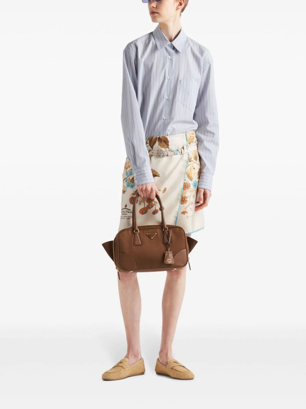 Prada floral-print silk skirt - Image 2