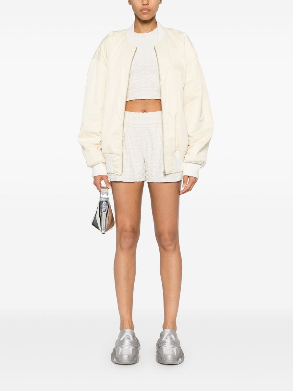 Off-White Rowing terry-cloth crop top - Image 2
