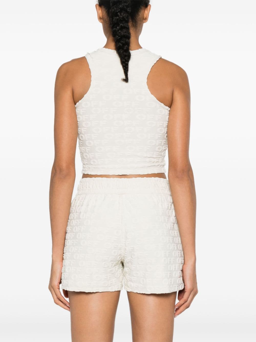 Off-White Rowing terry-cloth crop top - Image 4