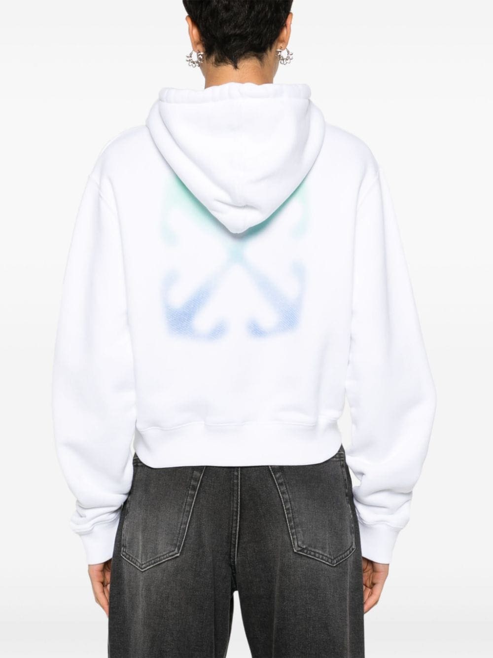 Off-White Arrows-motif cotton hoodie - Image 4