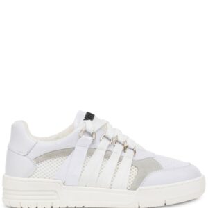 Moschino logo-tape leather sneakers
