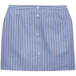 Prada striped chambray miniskirt