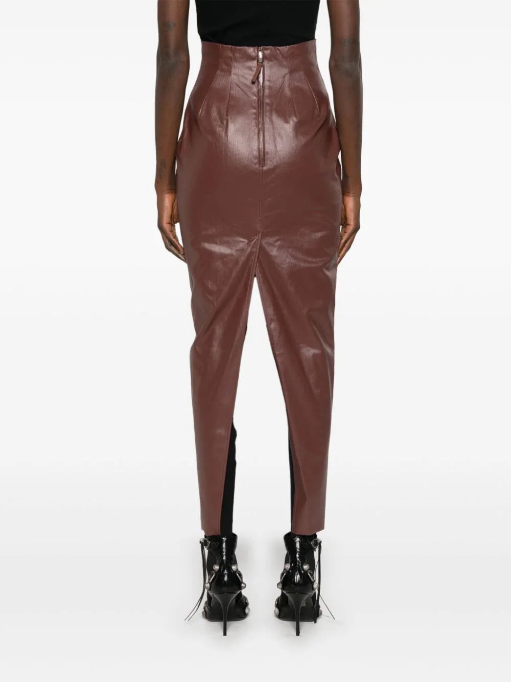 Rick Owens Pillar coated maxi skirt - Image 4