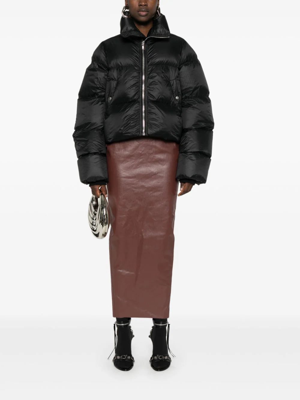 Rick Owens Pillar coated maxi skirt - Image 2