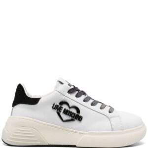 Love Moschino logo-plaque leather sneakers