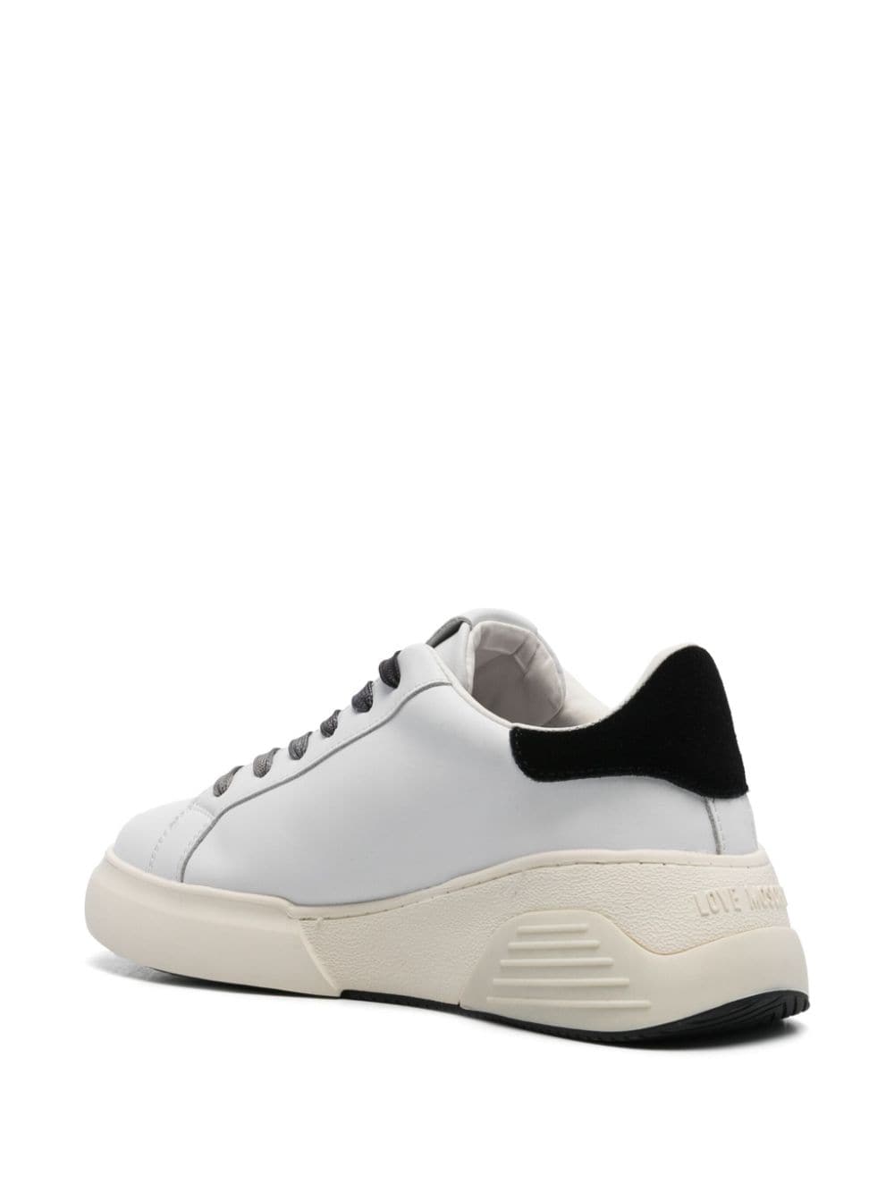 Love Moschino logo-plaque leather sneakers - Image 3