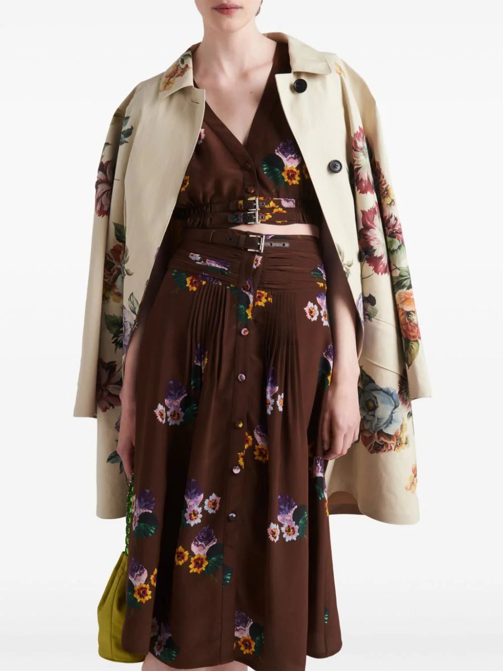 Prada floral-print midi skirt - Image 4