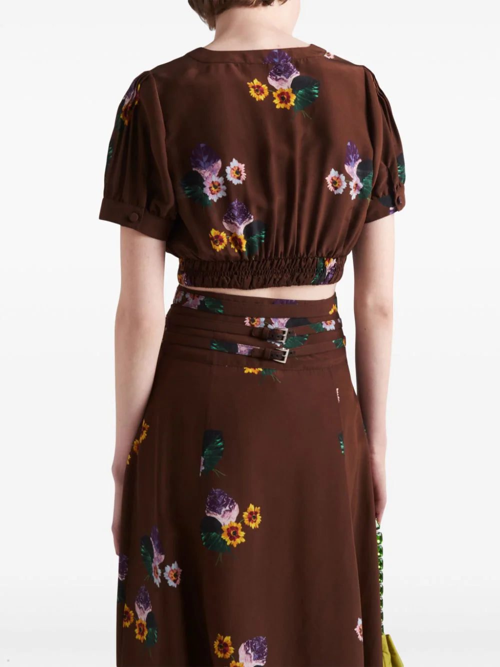Prada floral-print midi skirt - Image 3