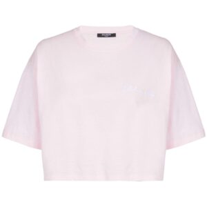 Balmain logo-embroidered cotton T-shirt