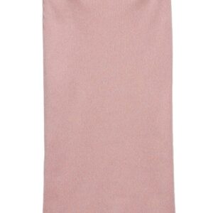 Prada belted ribbed cotton midi skirt