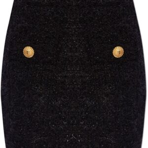 Balmain  high-waisted bouclé miniskirt