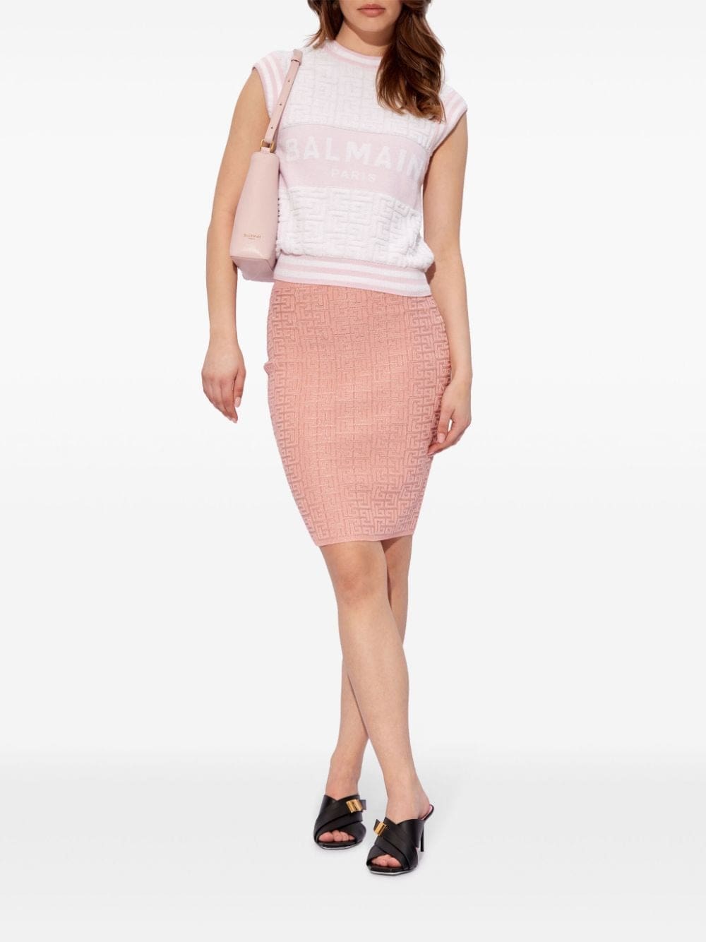 Balmain intarsia-knit logo vest - Image 2