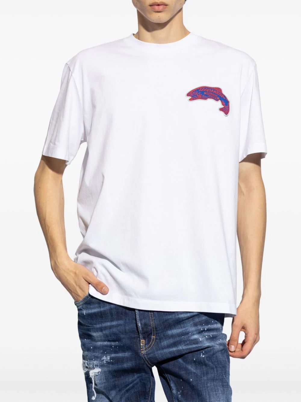 DSQUARED2 logo-appliquéd cotton T-shirt - Image 3