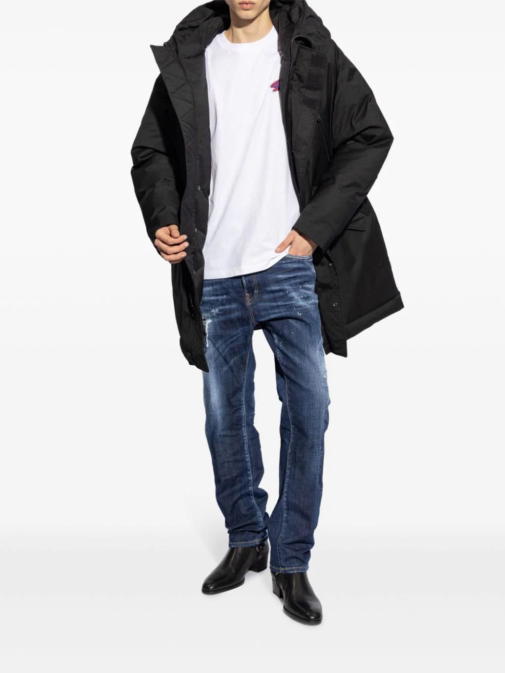 DSQUARED2 logo-appliquéd cotton T-shirt - Image 2