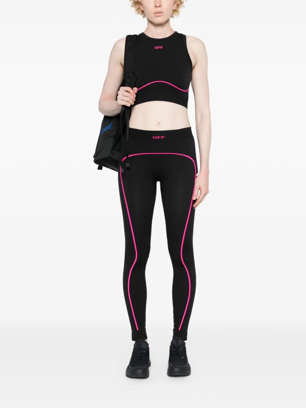 Off-White logo-jacquard top - Image 2