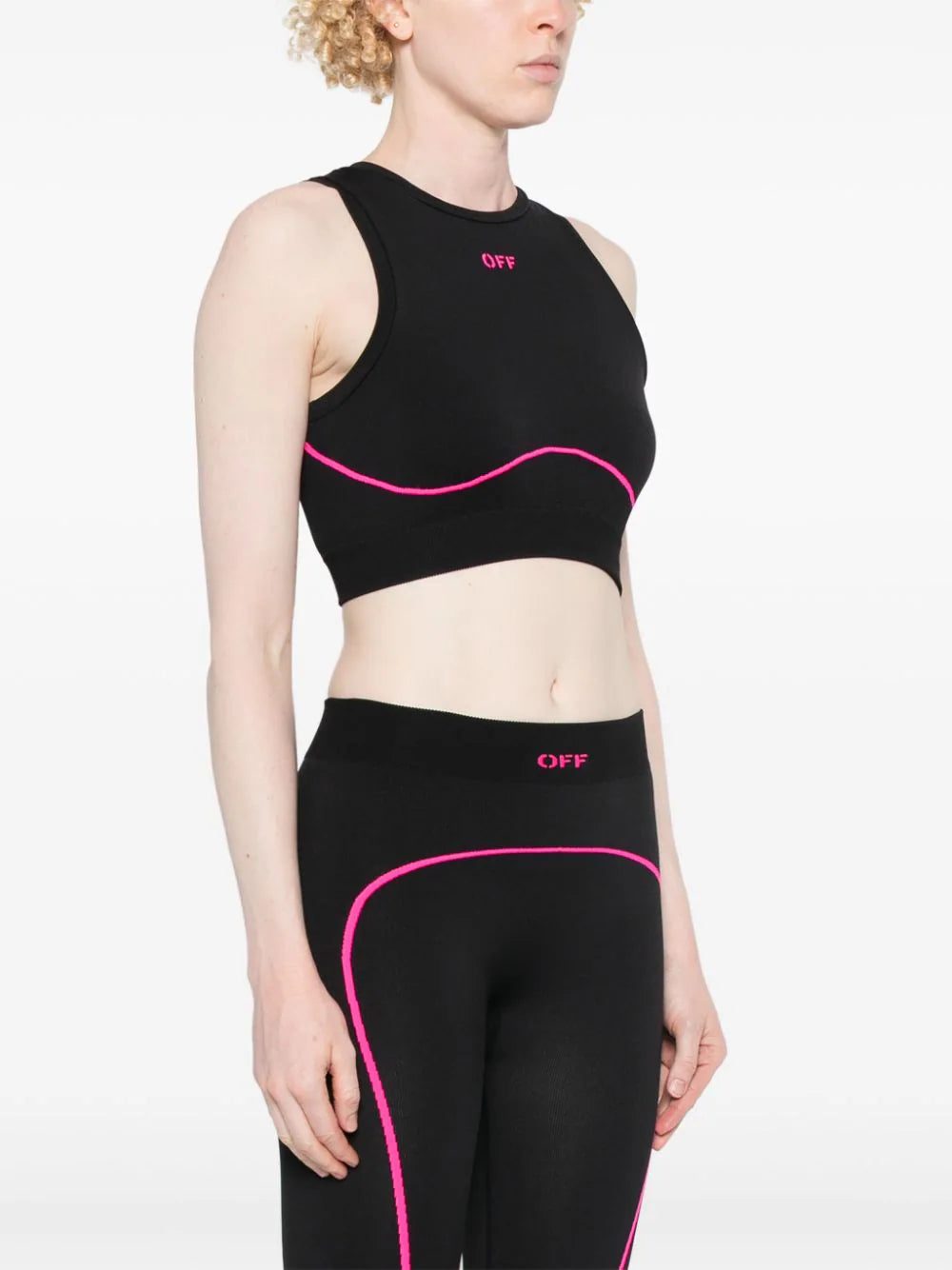 Off-White logo-jacquard top - Image 3