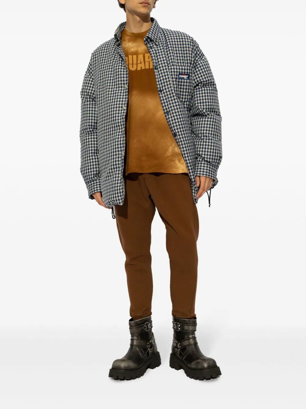 DSQUARED2 logo-print tie-dye cotton T-shirt - Image 2